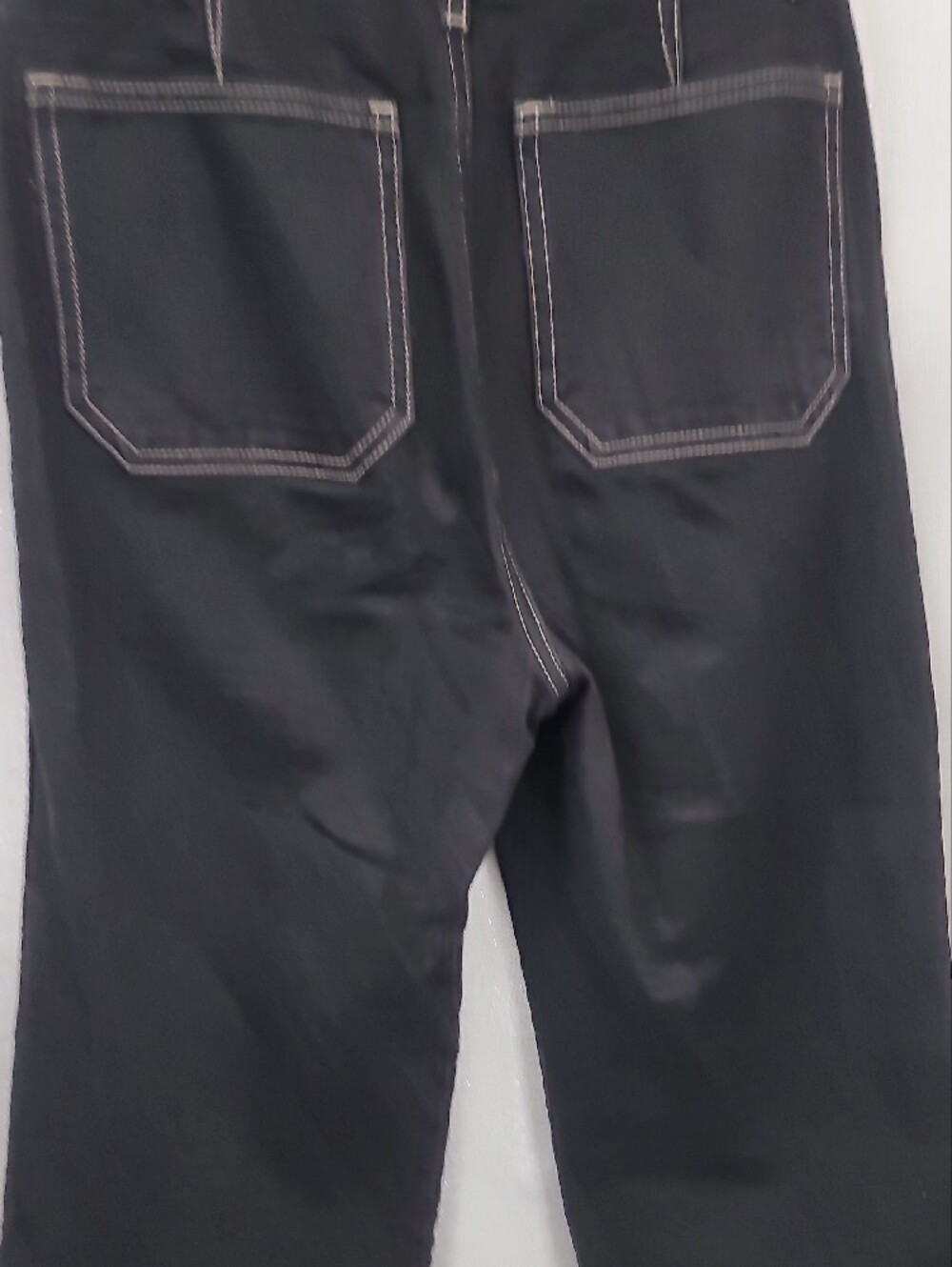 Reformation Alyssa Stretch High Rise Wide Leg Jeans in black Size 27 - Picture 7 of 9